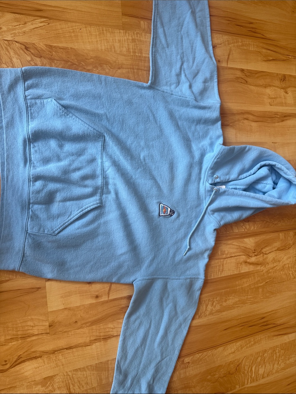Light Blue Hooded Pullover Sweater Boathouse